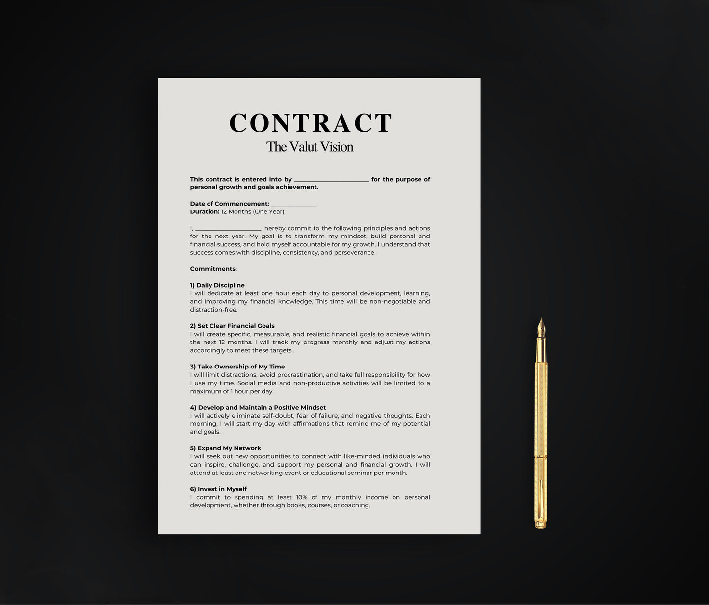 The Valut Vision Contract